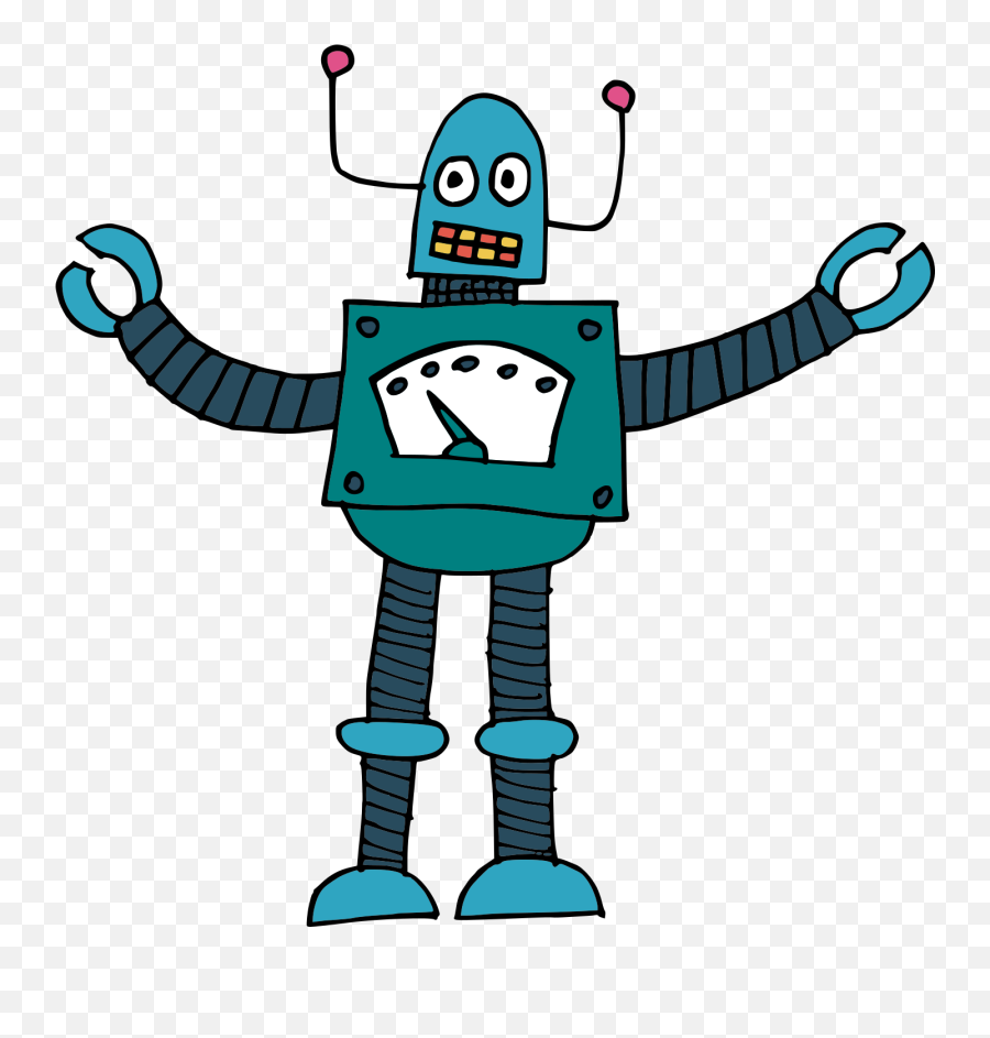 Robot Vector Svg Png Transparent - Cartoon Robot Png,Robot Transparent Background