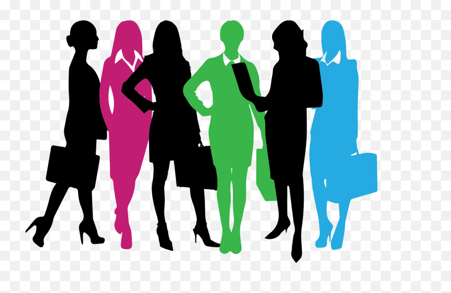 Group Silhouette Png - New Institute Aims To Boost Number Of Silhouette Women In Business,Woman Silhouette Png