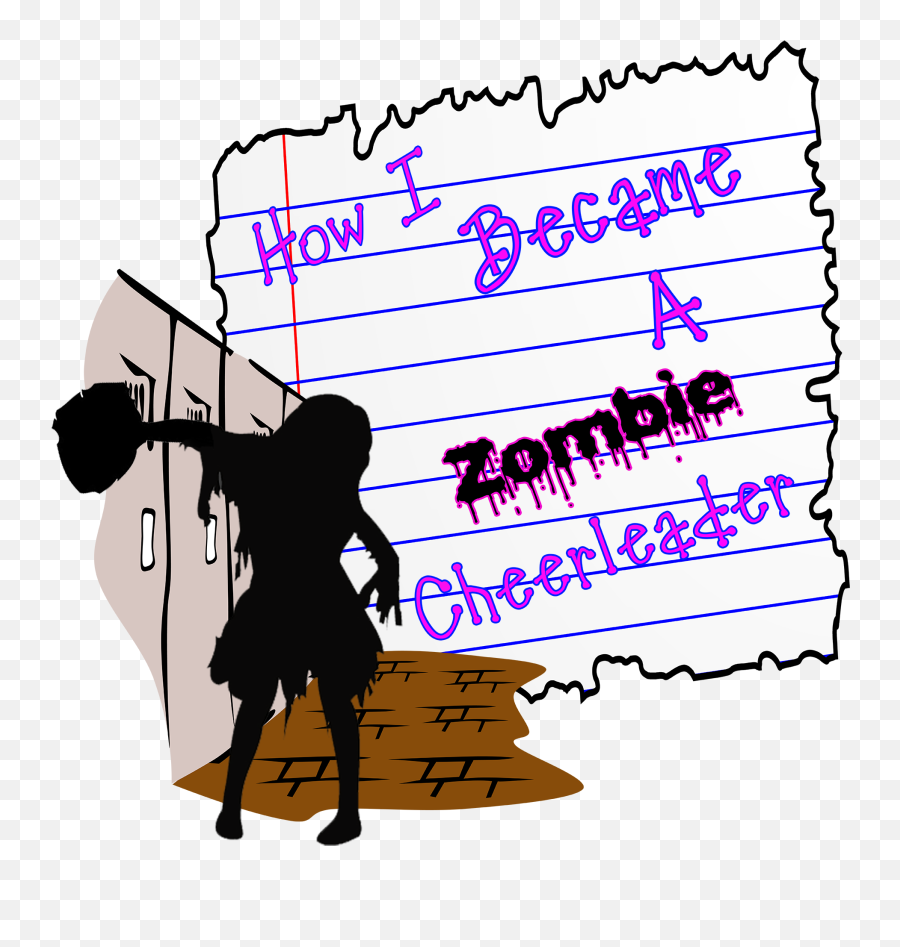 Download Hd How I Became A Zombie Cheerleader - Silhouette Zombie Cheerleader Png,Zombie Silhouette Png