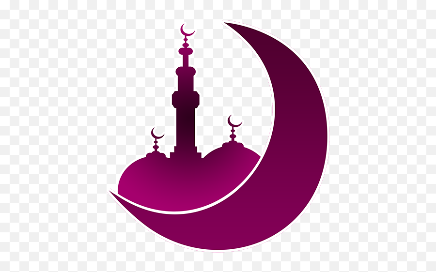Ramadan Sticker Islam Pink Purple For - Eid Mubarak Sticker Arabic Png,Islam Symbol Transparent