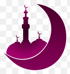 Ramadan Sticker Islam Pink Purple For - Eid Mubarak Arabic png