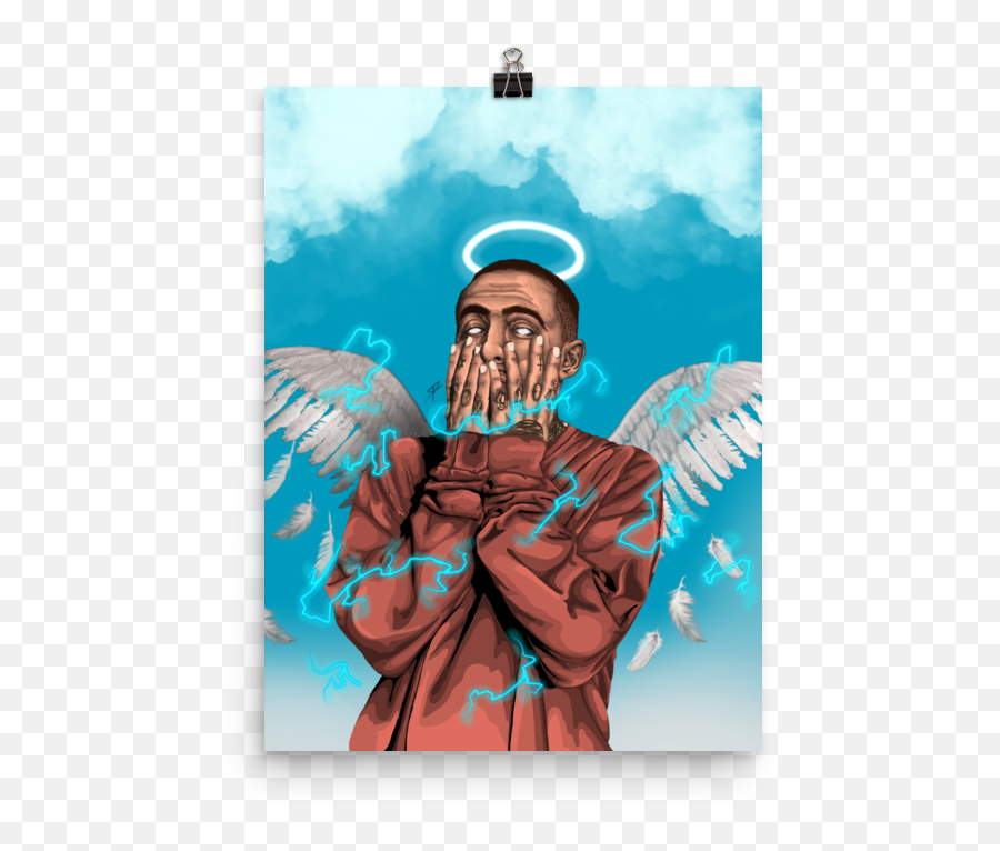 Mac Miller Premium Luster Poster - Mac Miller Phone Case Png,Mac Miller Png