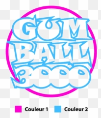 Gumball 3000 Logo In 2 Colors Sticker - Pink png