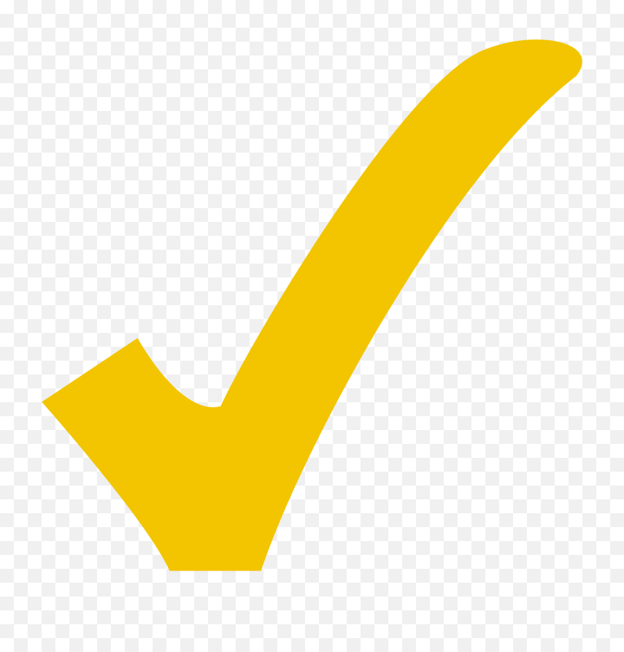 Library Of Yellow Check Mark Clip Art - Yellow Check Mark Png,White Checkmark Png