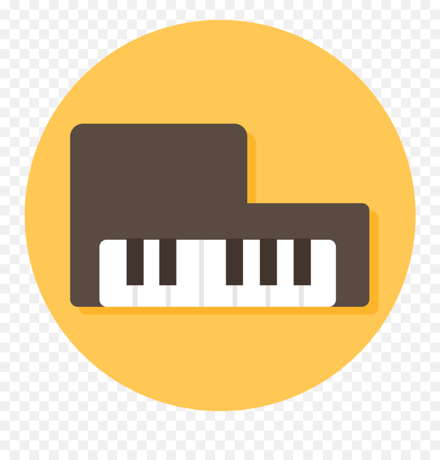 Music Instrument Icon Piano 1206632 Png - Horizontal,Piano Keys Icon