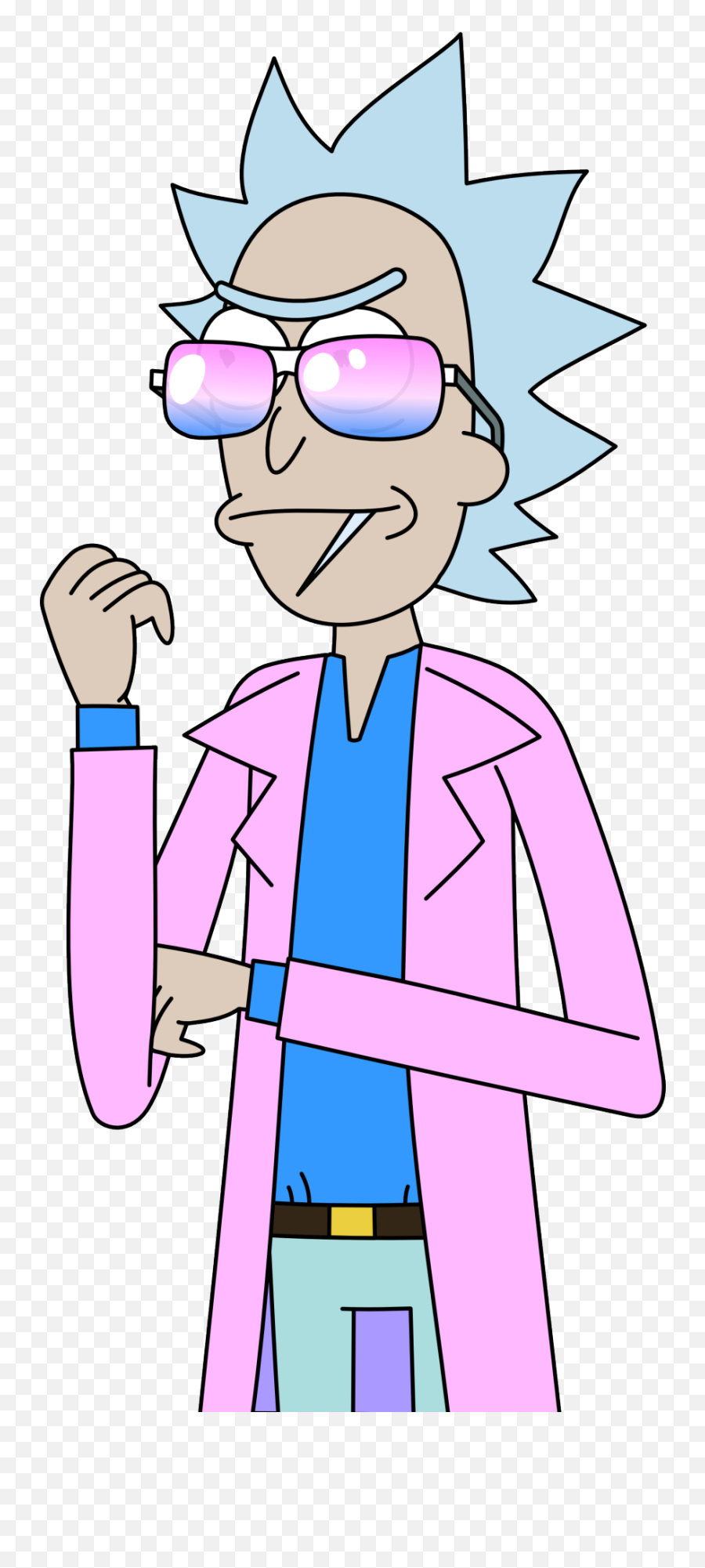 Miami Rick Transparent Vector By Steel - Scorpion Tumblr Png,Rick And Morty Png