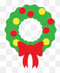 Free Cli - ClipArt Best Simple Wreath Christmas Drawing png