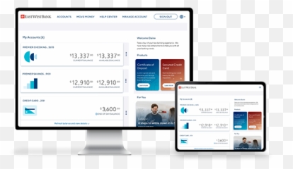 Experience The Convenience Of Online Banking East West - Technology Applications png