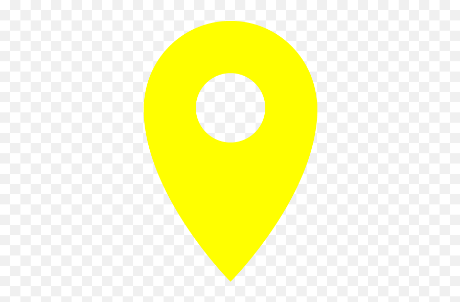 Yellow Pin 8 Icon - Png Transparent Location Icon Yellow Png,Pinned Icon