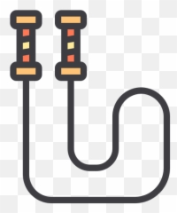 Free Jumping Rope Icon Of Colored Outline Style - Available Dot png