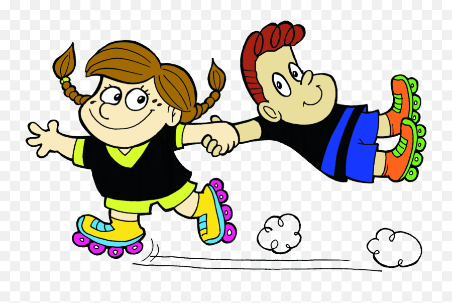 Groups - Children Roller Skating Clipart Png,Clean Wholesome Icon