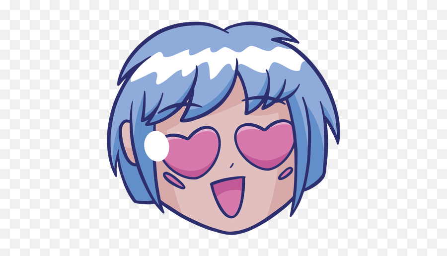 Anime Girl Cute Silhouette Transparent Png U0026 Svg Vector - Olho De Anime Apaixonado,Purple Anime Icon