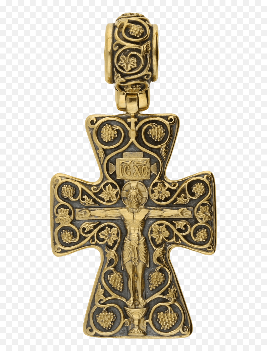 Cross U201ccrucifixion Theotokos Kiriotissa - Nikopoiau201d Christian Cross Png,Christ Crucified Icon