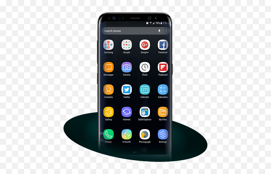 Updated Launcher Samsung Galaxy S8 Theme Pc Android - Touchwiz S8 Png,S8 Icon