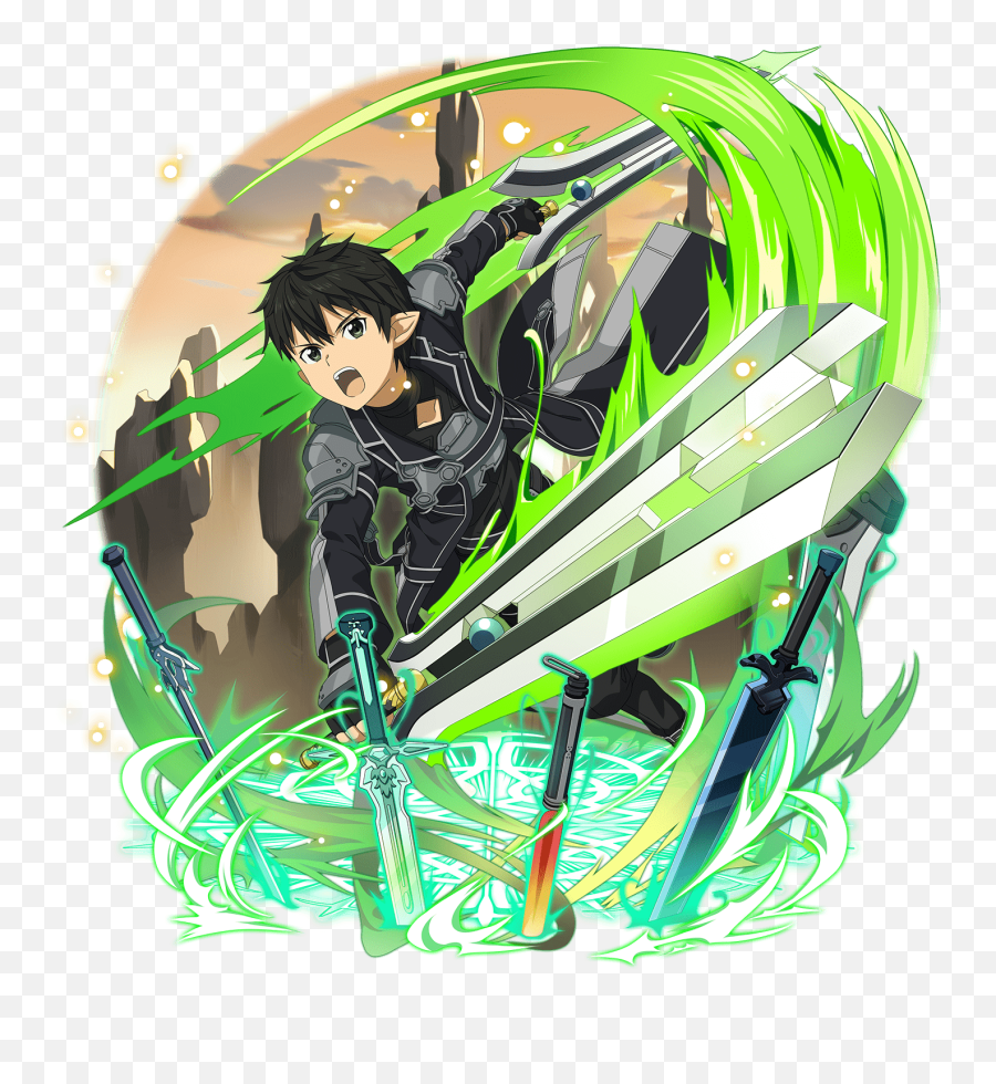 Kirito Alo - Kirigaya Kazuto Page 2 Of 2 Zerochan Linking Wills Sword God Kirito Png,Kirito Icon