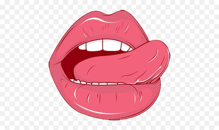 Love Lips Lick Kiss - Lips Lick Png Transparent Cartoon Lips Licking Transparent Background,Kiss Lips Png