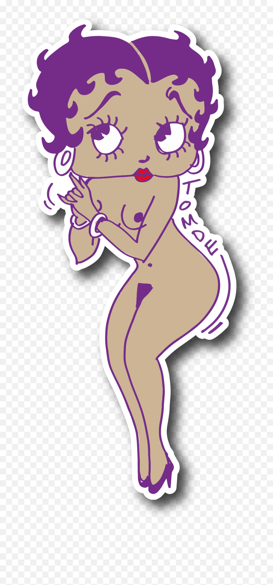 Betty Boop Pinup Sticker - Betty Boop Png,Betty Boop Png