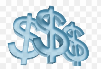 Raising Money Through Crowdfunding - Blue Dollar Sign Transparent png