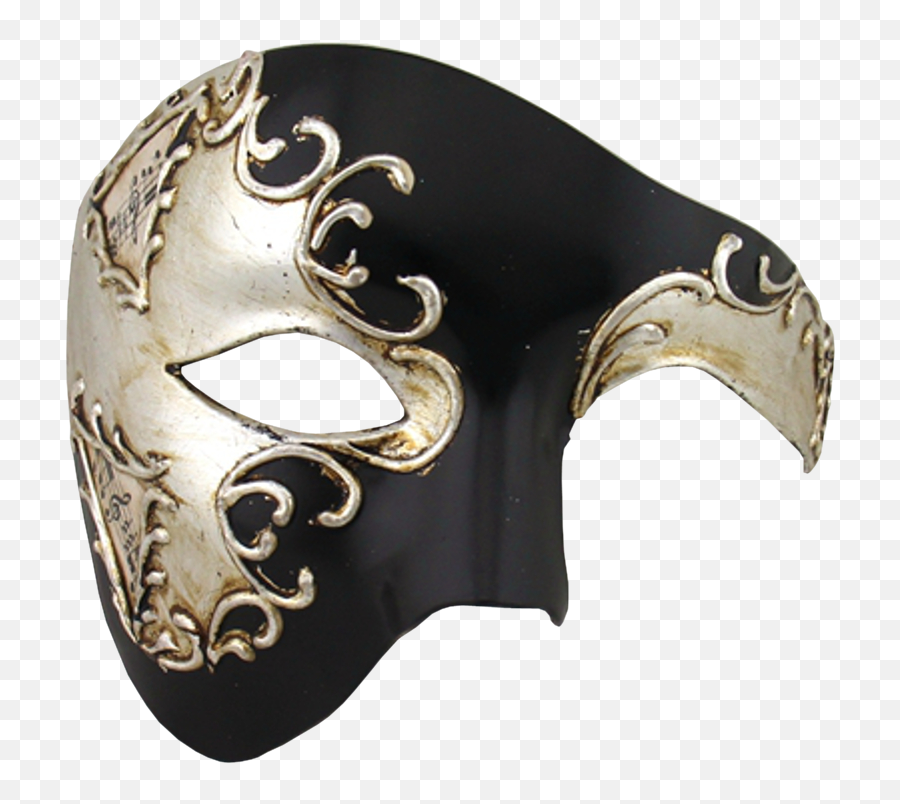 Transparent Masks Half Face Picture - Masquerade Mask For Men Png,Phantom Of The Opera Mask Png