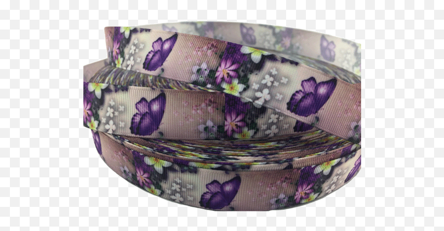 Purple Butterfly Grosgrain Ribbons 78 Rqc Supply - Bangle Png,Purple Butterfly Png