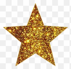 Download Gold Star Glitter Png Image With No Background - Sticker