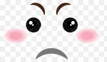 Kawaii Sad Face Png Picture 608220 - Smiley