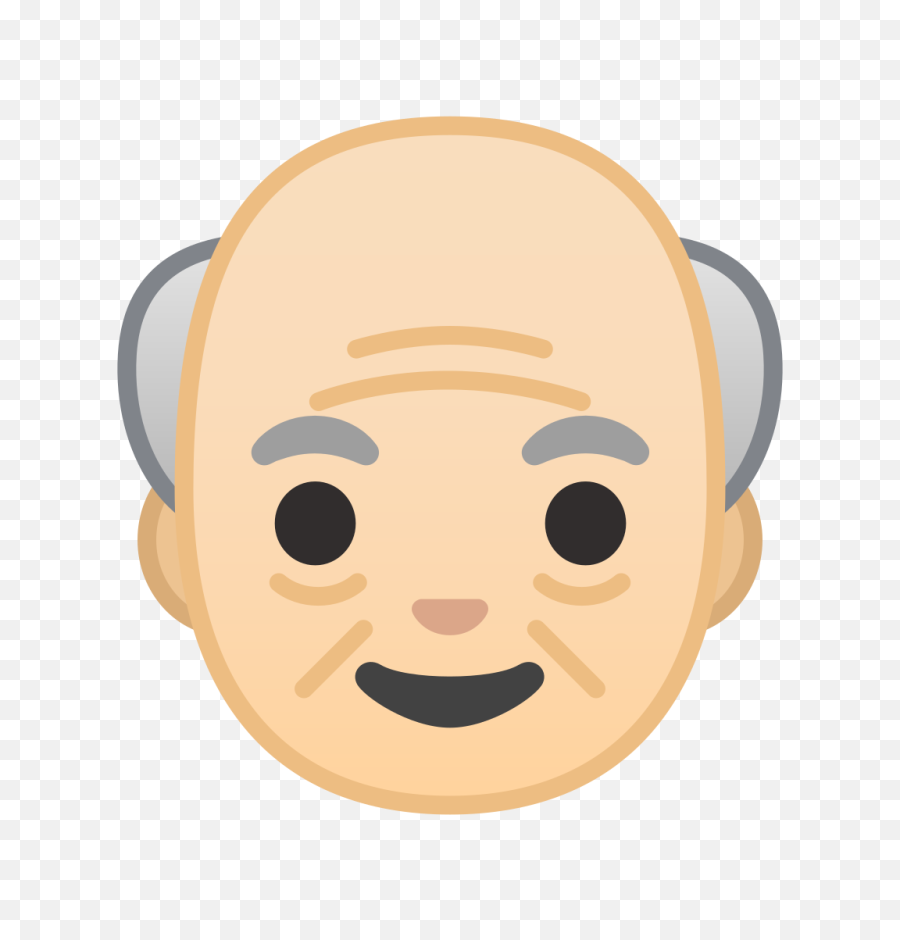 Old Man Light Skin Tone Icon Noto Emoji People Faces - Old Man Emoji Png,Face Png