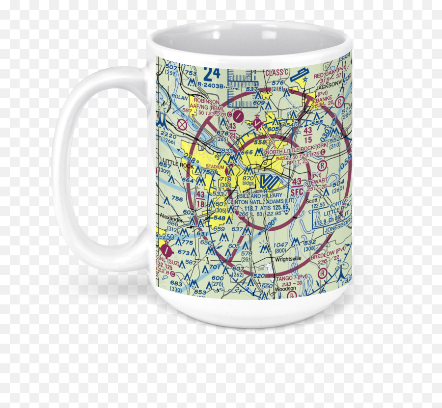 Bill And Hillary Clinton National Airport Lit Road Little Rock Ar Usa Faa Sectional Aeronautical Charts Chart Mug - Coffee Cup Png,Hillary Clinton Transparent Background