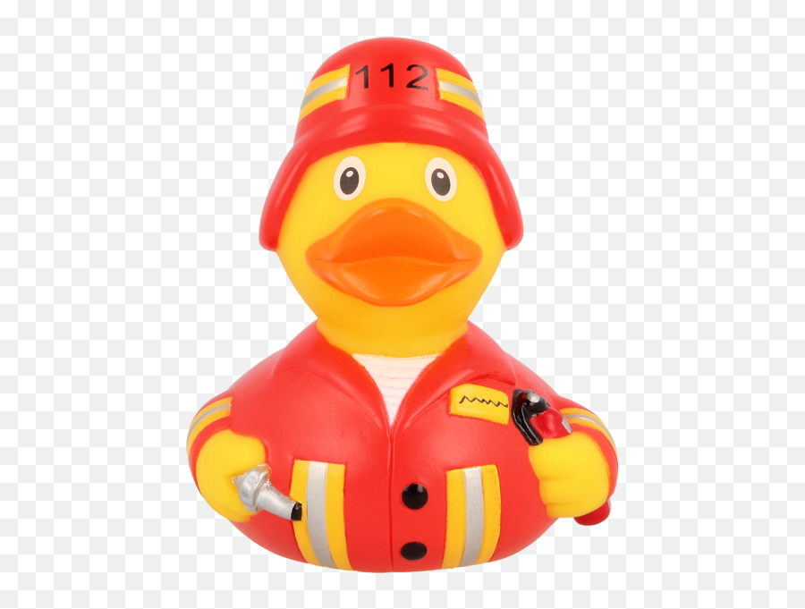 Firefighter Duck Red - Design By Lilalu Duck Firefighter Png,Rubber Duck Png
