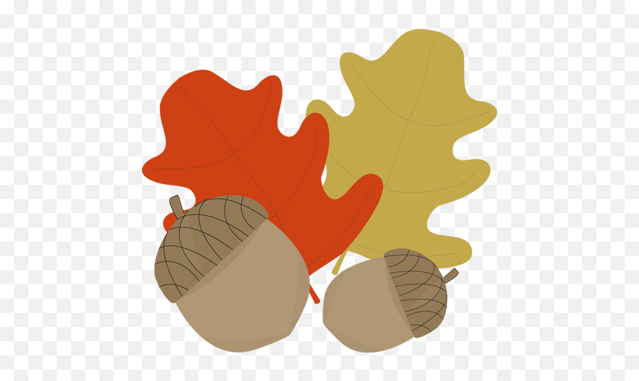 Acorn Clipart Leaf Transparent Free For Download - Clipart Autumn Leaf Cartoon Png,Acorn Transparent Background