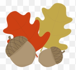 Acorn Clipart Leaf Transparent Free For Download - Clipart Autumn Leaf Cartoon Png,Acorn Transparent Background