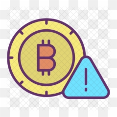 Bitcoin Warning Sign Icon - Time Watch Icon Png,Warning Sign Png