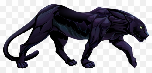 Panther Png Hd - Black Panther Animal Full Body,Panther Transparent