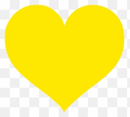 Coração Amerelo - Yellow Heart Clipart Transparent Background Png,Coração Png