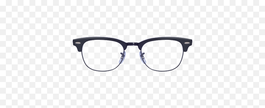 Download Ray Ban Half Frame Glasses Men - Specsavers Black And White Glasses Png,Ray Bans Png