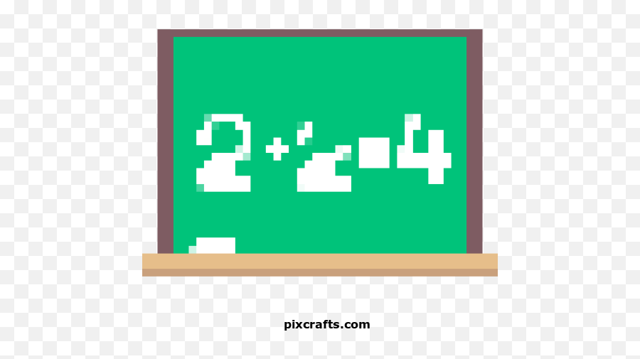 School - Printable Pixel Art Illustration Png,Blackboard Png