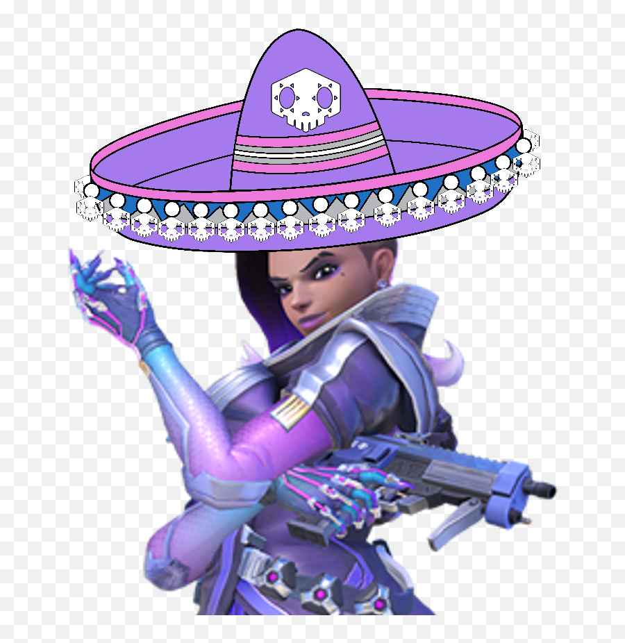 Why Cant Sombra Hack Mei Wall - Overwatch Sombra Full Body Png,Sombra Skull Png