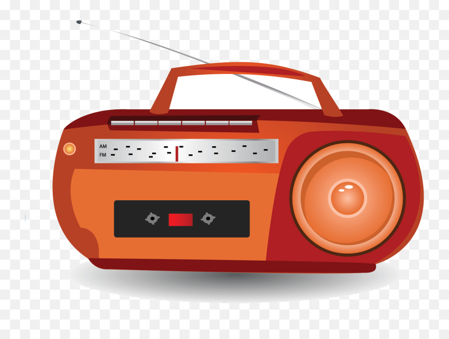 Download Hd Boombox Radio Cartoon - Cartoon Radio Transparent Background Png,Radio Png