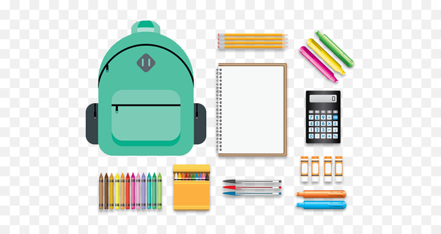 Download Hd Back To School Supplies Png - Back To School Supplies Graphics,School Supplies Png