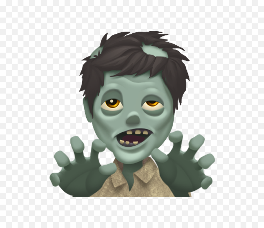 Emoji Zombie Png Transparent Image - Emoji Zombie,Zombie Transparent Background