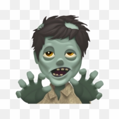 Emoji Zombie Png Transparent Image - Emoji Zombie,Zombie Transparent Background