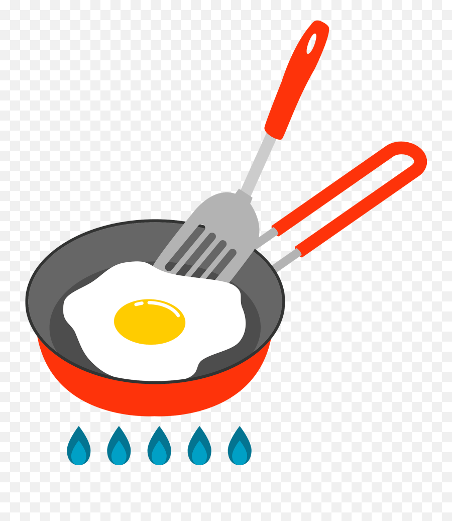 Fried Eggs Cooking Clipart Png