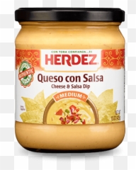 Queso Con Salsa Medium Dips Herdez - Herdez Queso Con Salsa Png,Queso Png