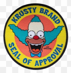 The Simpsons - Krusty Brand Seal of Approval Patch png