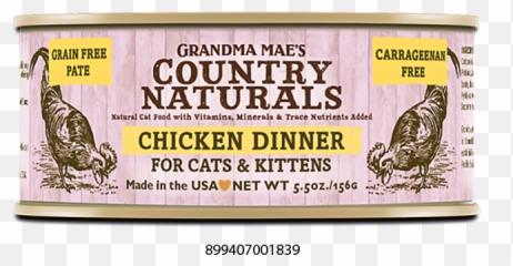 Grandma Maeu0027s Country Naturals Grain Free Chicken Dinner Food For Cats - Chicken Png,Chicken Dinner Png