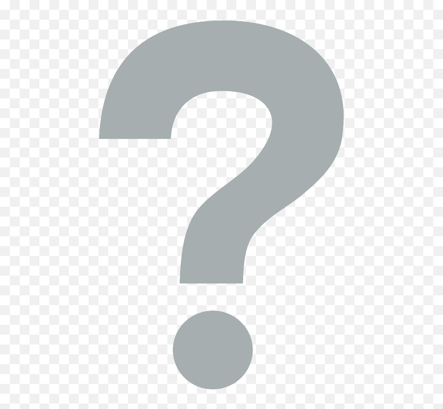 White Question Mark Emoji Clipart Free Download Transparent - Ponto De Interrogação Branco Png,Question Mark Logo