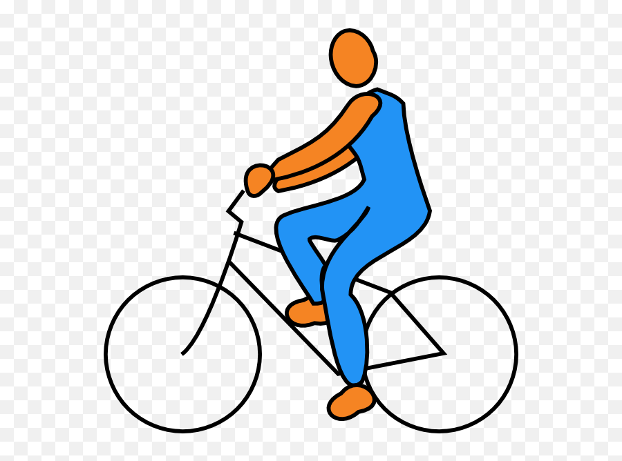Bicyclist Clip Art - Vector Clip Art Online Muscular Force Clipart Png,Bicyclist Png