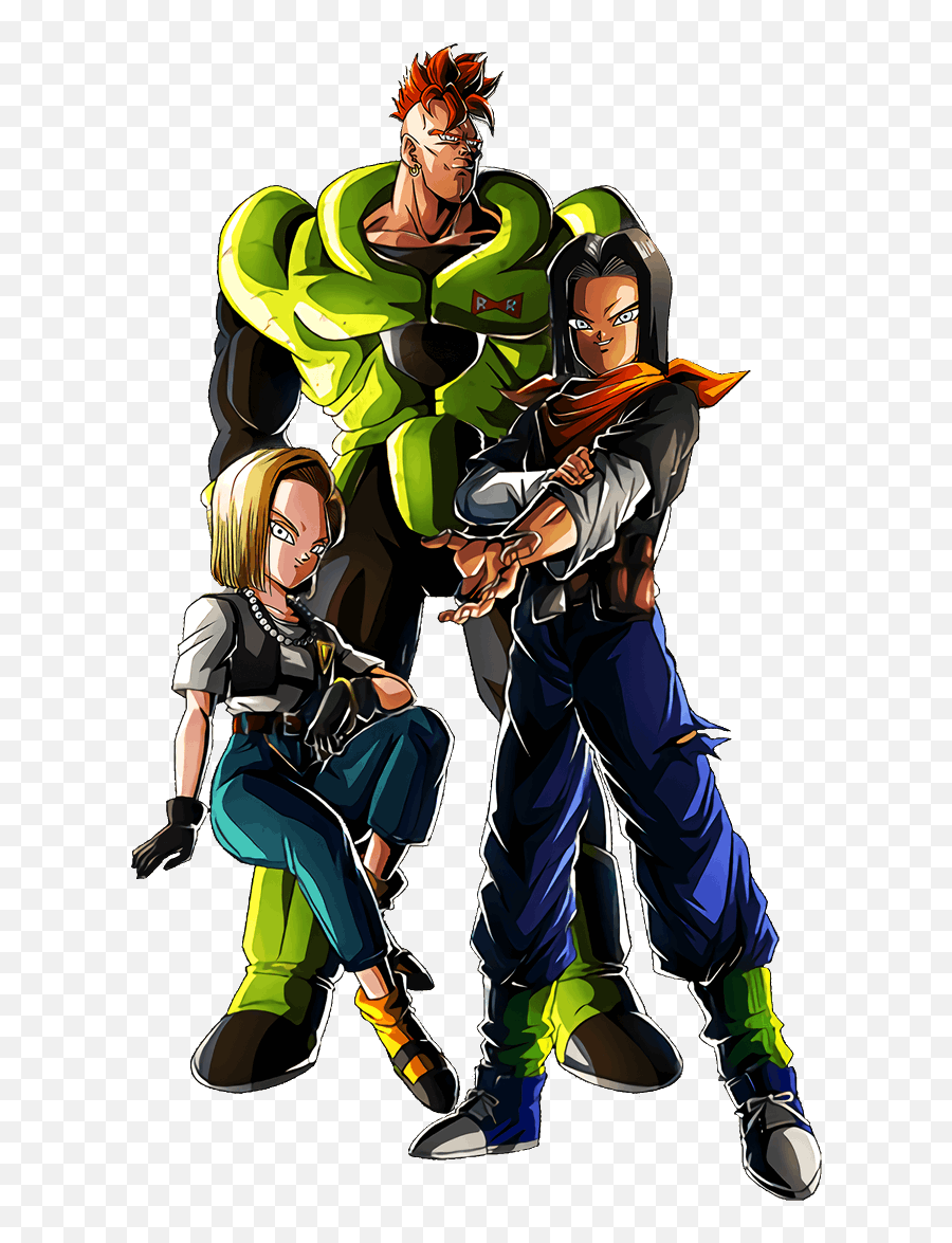 Phy Lr Android - Dragon Ball Android 16 17 18 Png,Android 17 Png