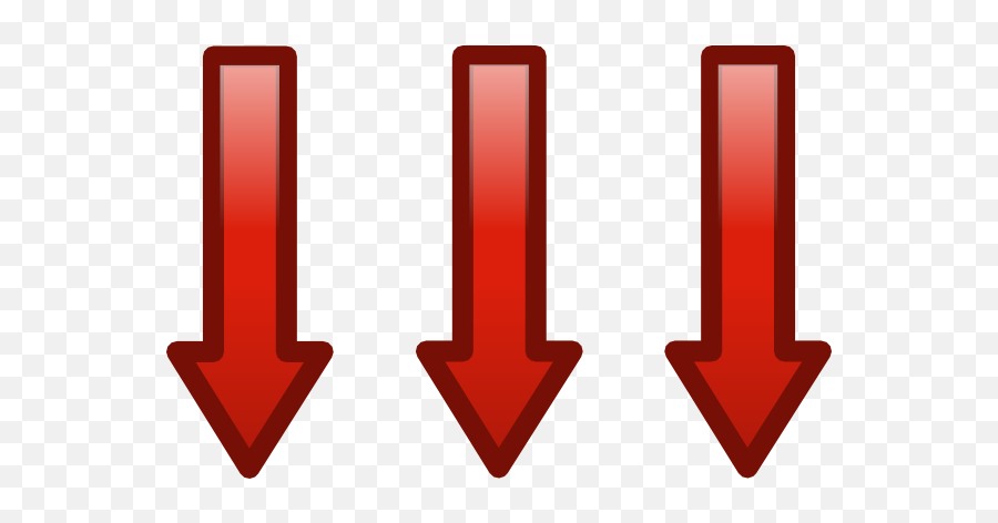 Arrow Down Hi - Three Arrows Pointing Down Png,Red Arrows Png