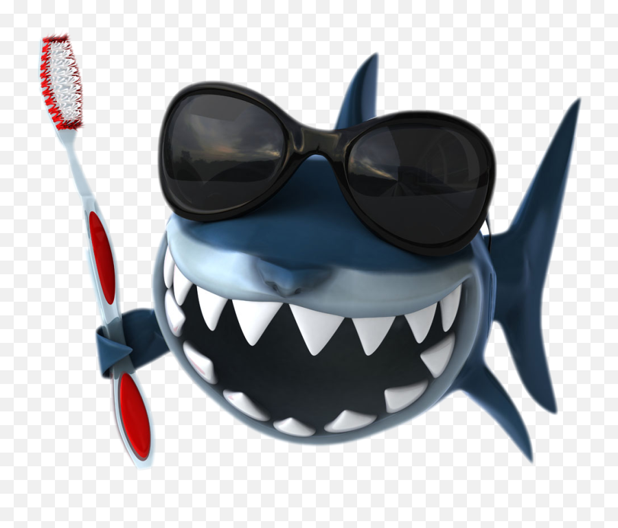 Download Brushing Shark Whale Photography Tooth Toothbrush - Shark Brush Teeth Cartoon Png,Toothbrush Transparent Background